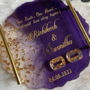 Golden memories engagement Tray