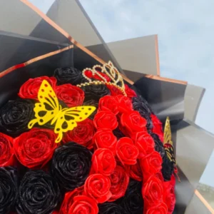 Royal Scarlet Bloom Ensemble (50 flowers)