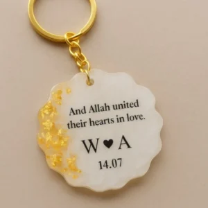 "Eternal Bond Resin Keychain"