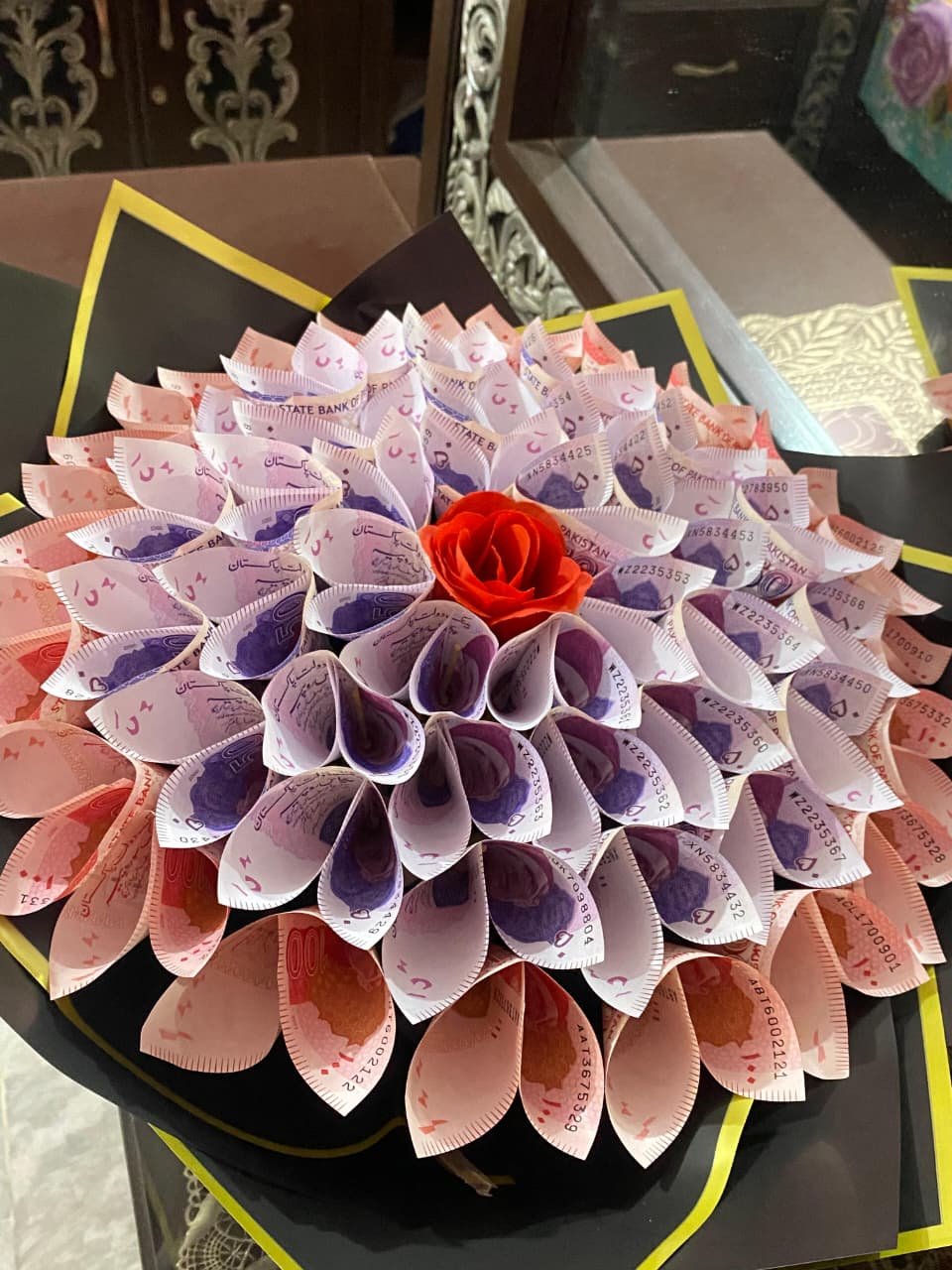 LuxPetal Money Bouquet ( Currency PKR  110 NOTES )