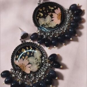 Blossom Charm Resin Jhumkas